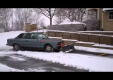 BMW E30 3 серии в роли снегоуборочной машины